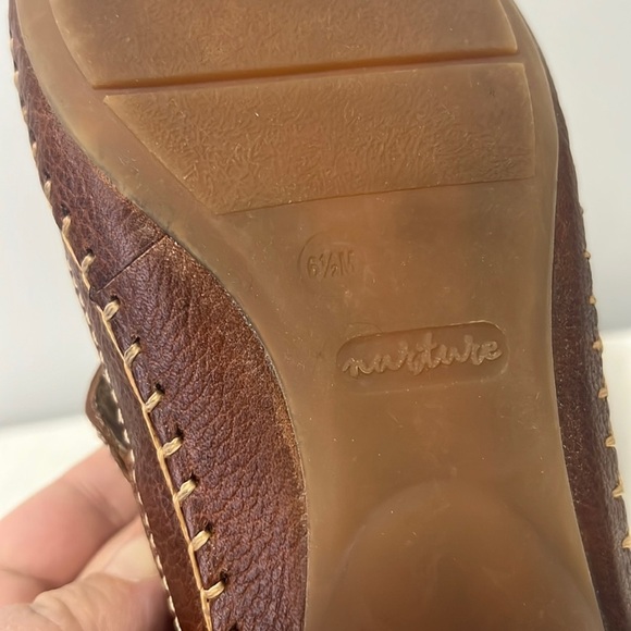 Nurture by Lamaze Mary Janes Womens Leather Comfort Brown Sandals Flats size 6.5 - Picture 8 of 8